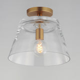Hudson Semi-Flush Mount Natural Aged Brass by Maxim Lighting