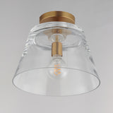 Hudson Semi-Flush Mount Natural Aged Brass by Maxim Lighting