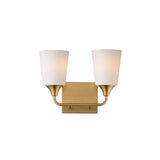 Hudson Vanity Light Natural Aged Brass by Maxim Lighting