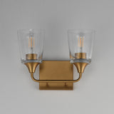 Hudson Vanity Light Natural Aged Brass by Maxim Lighting