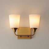 Hudson Vanity Light Natural Aged Brass by Maxim Lighting