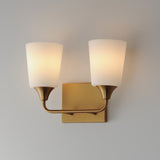 Hudson Vanity Light Natural Aged Brass by Maxim Lighting
