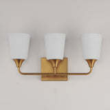 Hudson Vanity Light Natural Aged Brass by Maxim Lighting