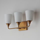 Hudson Vanity Light Natural Aged Brass by Maxim Lighting