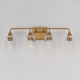 Hudson Vanity Light Natural Aged Brass by Maxim Lighting
