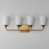 Hudson Vanity Light Natural Aged Brass by Maxim Lighting
