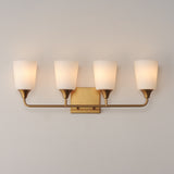 Hudson Vanity Light Natural Aged Brass by Maxim Lighting