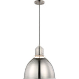 Huey Pendant — 15", Brushed Nickel