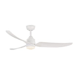Hugo Fan White With Light By Kuzco