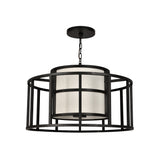 Hulton Chandelier 25'' Matte Black