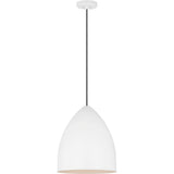 Huron Pendant — 13", Matte White, Matte White