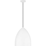 Huron Pendant — 17", Matte White, Matte White