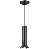 Husk Pendant Glossy Black By Kuzco - Side View1