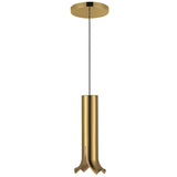 Husk Pendant Metallic Brass By Kuzco - Side View1