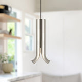 Husk Pendant Polished Nickel By Kuzco - Lifestyle View