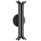 Husk Wall Sconce Glossy Black By Kuzco - Side View