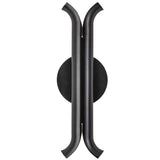 Husk Wall Sconce Glossy Black By Kuzco