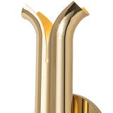 Husk Wall Sconce Metallic Brass By Kuzco - Detailed View