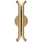 Husk Wall Sconce Metallic Brass By Kuzco