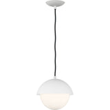 Hyde Pendant — 9 7/8", Opal, Matte White