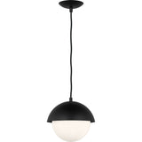 Hyde Pendant — 9 7/8", Opal, Midnight Black