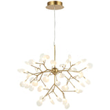 Hydrangea Bloom Chandelier Large Gold By Matteo