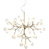 Hydrangea Bloom Chandelier Medium Gold By Matteo - Front View
