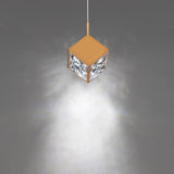 Ice Cube Pendant Light Aged Brass By WAC Ligthing Detailed View