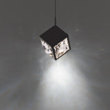 Ice Cube Pendant Light Black By WAC Ligthing Detailed View