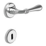 Ida Door Lever in Polished Chrome angled view by Colombo Design
