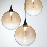 Iissa 7 Light Suspension Black Amber By Eurofase - Detailed View