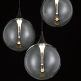 Iissa 7 Light Suspension Black Clear By Eurofase - Detailed View2