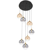 Iissa 7 Light Suspension Gold Mixed By Eurofase - With Light