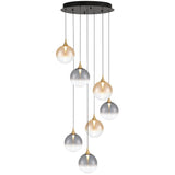 Iissa 7 Light Suspension Gold Mixed By Eurofase