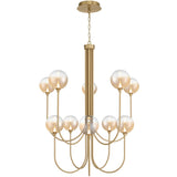 Iissa Chandelier 10 Lights Gold Amber By Eurofase