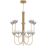 Iissa Chandelier 10 Lights Gold Smoked By Eurofase