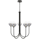 Iissa Chandelier 5 Lights Black Smoked By Eurofase