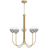 Iissa Chandelier 5 Lights Gold Smoked By Eurofase
