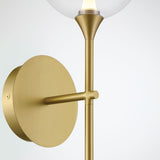 Iissa Single Light Wall Sconce Gold Clear Glass By Eurofase - Detailed View