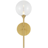 Iissa Single Light Wall Sconce Gold Clear Glass By Eurofase - With Light