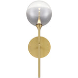 Iissa Single Light Wall Sconce Gold Smoked Glass By Eurofase - With Light