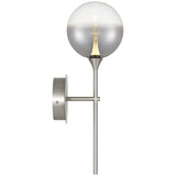 Iissa Single Light Wall Sconce Nickel Smoked Glass By Eurofase - Side View1