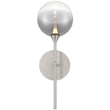 Iissa Single Light Wall Sconce Nickel Smoked Glass By Eurofase - With Light