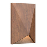 Imbuia Facet Wall Sconce with Slate Accent by Accord