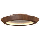 Imbuia Petra Ceiling Light with White Stone Accent by Accord