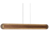 Imbuia Petra Rounded Linear Pendant with Slate Accent by Accord