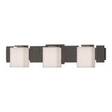 Impressions Vanity Light in Dark Smoke by Hubbardton Forge