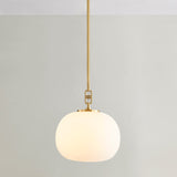 Ingels Pendant Light By Hudson Valley, Size: Small, Finish: Aged Brass