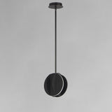 Interval LED Medium Ellipse Pendant by ET2 - 8.25 Inch, Black