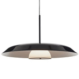 Iride Pendant Light By Oluce, Finish: Lacquered Black